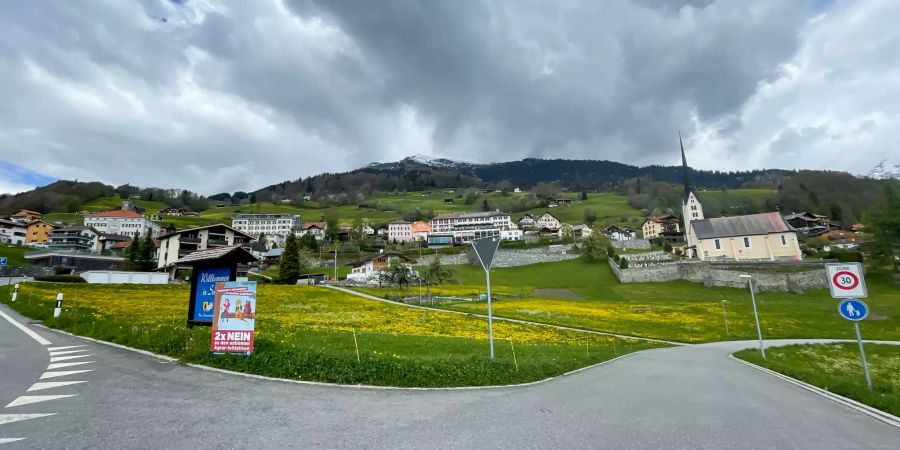 Ausblick auf Seewis im Prättigau.