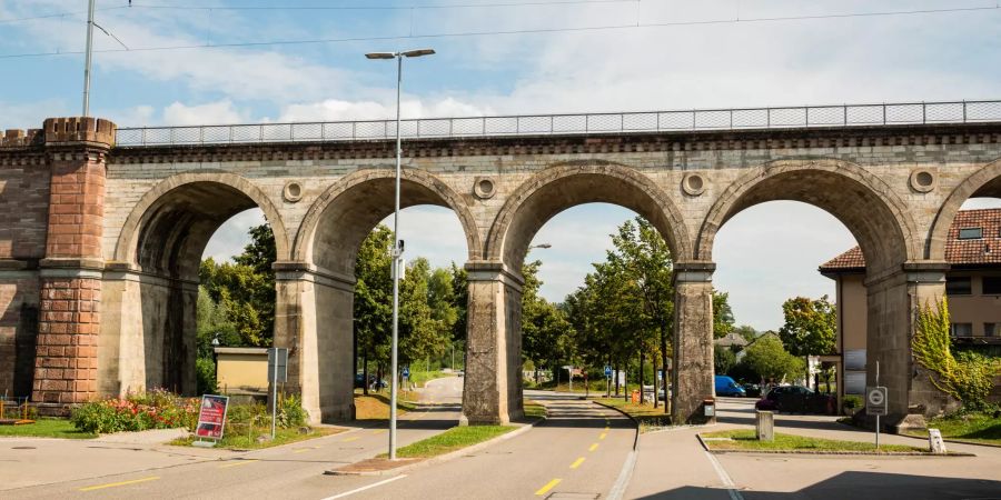 Die Rheinbrücke zwischen Waldshut und Koblenz.