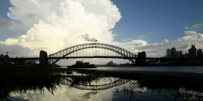 Blick auf die australische Metropole Sydney. sydney