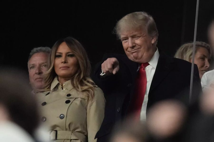 Melania und Donald Trump waren kürzlich bei einem Baseballspiel.