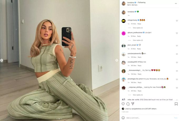 Loredana weiss noch nicht, wann sie neue Musik veröffentlichen wird. Loredana