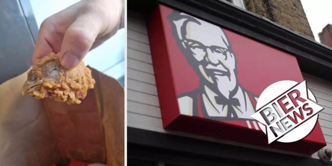 Bei KFC - Britin bekommt frittierten Hühnerkopf serviert