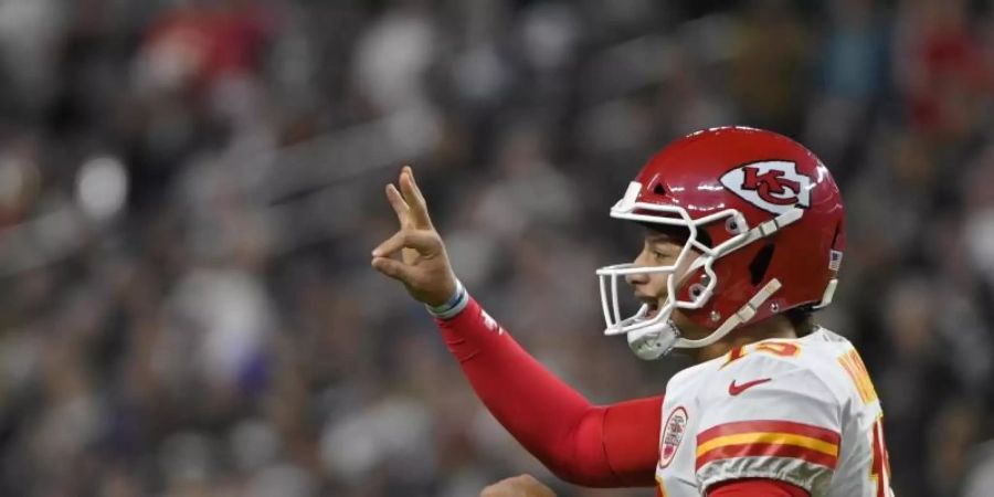 Will sein Team zum Titel führen: Kansas City Chiefs Quarterback Patrick Mahomes. Foto: David Becker/FR170737 AP/dpa/Archivbild