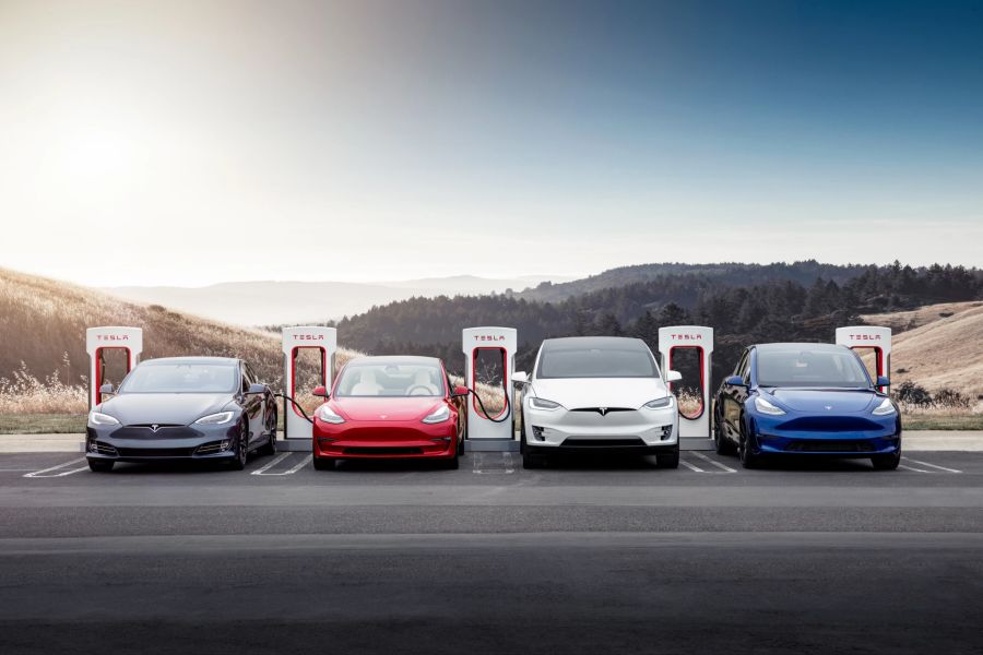 Tesla Supercharger Modelrange