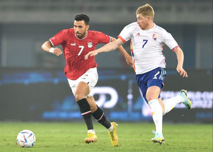 Kevin de Bruyne (rechts) und seine Belgier starten heute Abend in die WM 2022. WM 2022