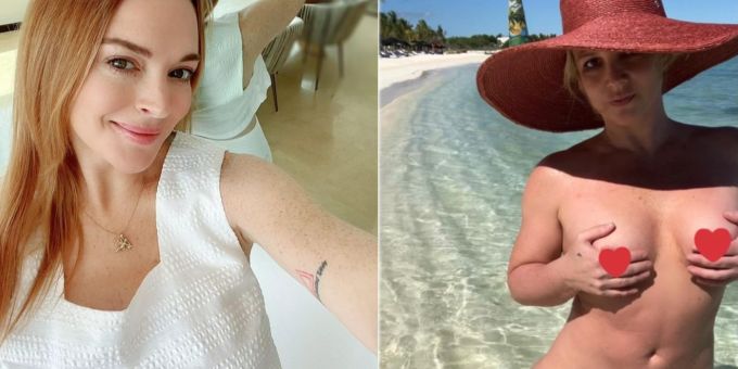 Ausgerechnet! - Jetzt macht sich Skandalnudel Lohan Sorgen um Spears