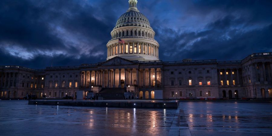 Das Kapitol der Vereinigten Staaten, der Sitz des Kongresses, in Washington.