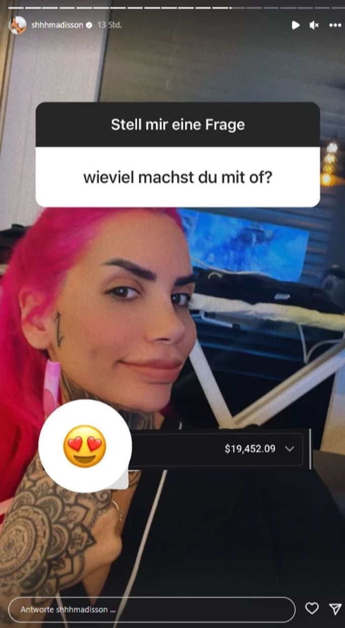 So viel Geld hat die ehemalige «Der Bachelor»-Kandidatin Mia Madisson in einem Monat angeblich verdient. Mia Madisson