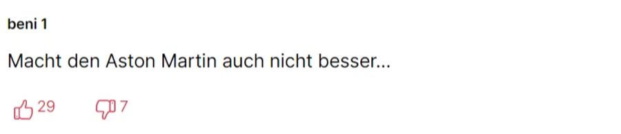 Für mehrere Leser steht es trotz des Alonso-Wechsels schlecht um Aston Martin.