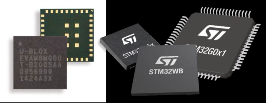 STM32 GPS u-blox STMicroelecronics