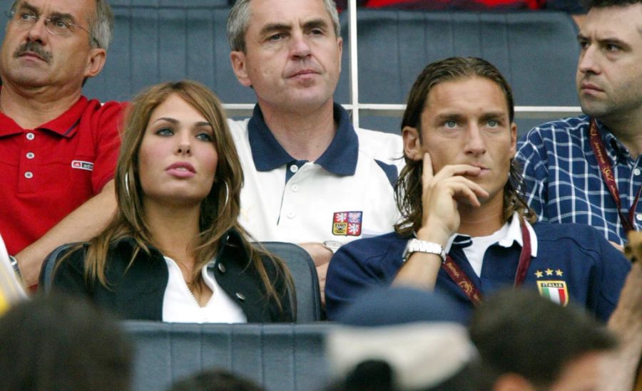 Totti und Blasi während der EM 2004.