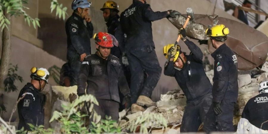 Rettungskräfte in Amman