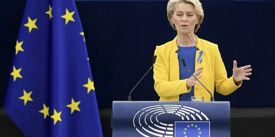 Ursula von der Leyen, Präsidentin der Europäischen Kommission, ist stolz auf ihre Flüchtlingspolitik.