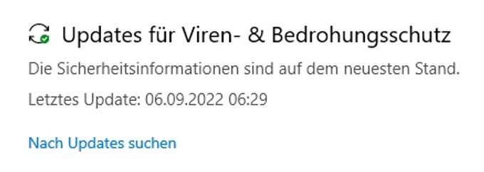 Unter «Viren- & Bedrohungsschutz» lässt sich überprüfen, ob der Windows Defender auf dem neusten Stand ist und gegebenenfalls nach Updates suchen. Wer die «Win32/Hive-ZY»-Meldung bei gängigen Programmen noch angezeigt bekommt, kann sich hier ein Update abholen. Win32 Hive.ZY defender