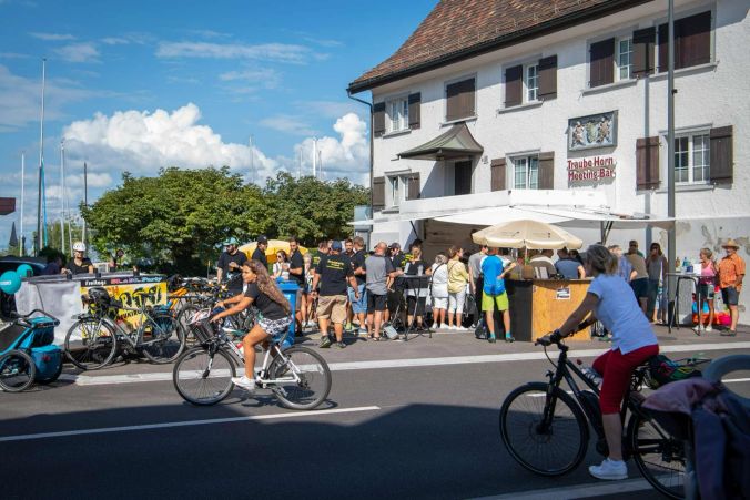 Auch in Horn gibt es viele Gelegenheiten um eine Pause einzulegen.