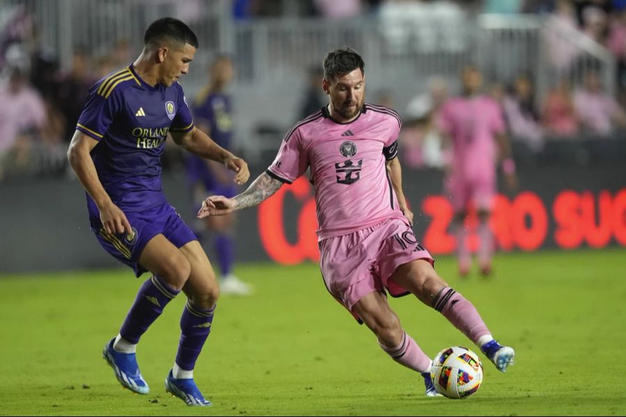 Beim 5:0-Sieg gegen Orlando trifft Lionel Messi zweifach.