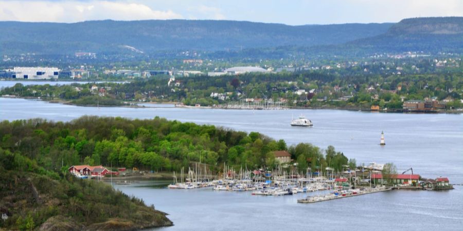 Oslo Fjord Drohnenaufnahme