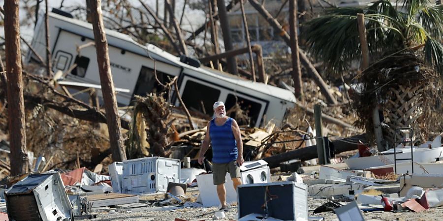 Hurrikanspuren in Florida: Tropische Wirbelstürme verursachen einer Studie zufolge die höchsten wetterbedingten Schäden. (Archivbild)