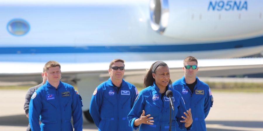 Alexander Grebenkin (l-r), Michael Barratt, Jeanette Epps und Matthew Dominick.