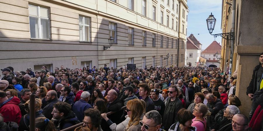 Kroatien Zagreb Demonstration