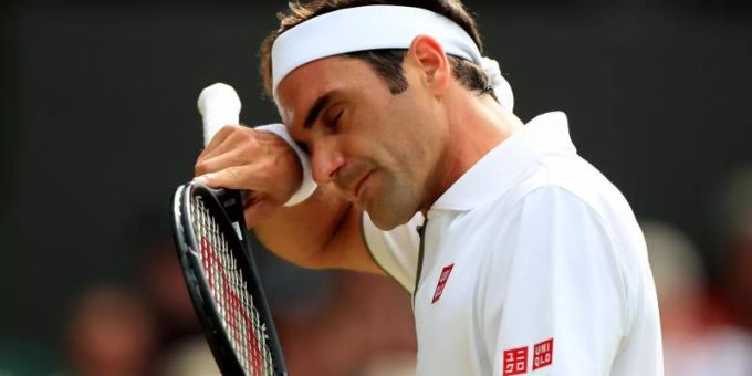 Nach dem Sieg über Kei Nishikori steht Roger Federer im Halbfinale. Foto: Mike Egerton/PA Wire Nach dem Sieg über Kei Nishikori steht Roger Federer im Halbfinale. Foto: Mike Egerton/PA Wire