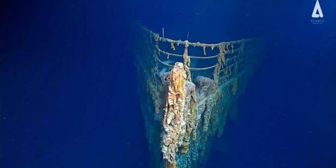 Neue Aufnahmen zeigen Verfall des Titanic-Wracks