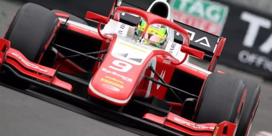 Der Prema-Rennwagen von Mick Schumacher blieb vor der Formationsrunde auf dem siebten Startplatz stehen. Foto: David Davies