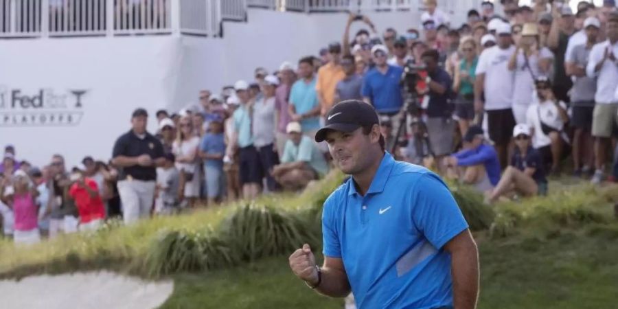Triumphierte beim ersten FedExCup-Playoff: Patrick Reed. Foto: Mark Lennihan/AP