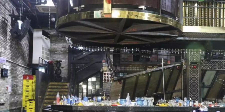 Zwei Menschen kamen bei dem Unglück in dem Nachtclub in Gwangju ums Leben. Foto: Chun Jung-In/Yonhap