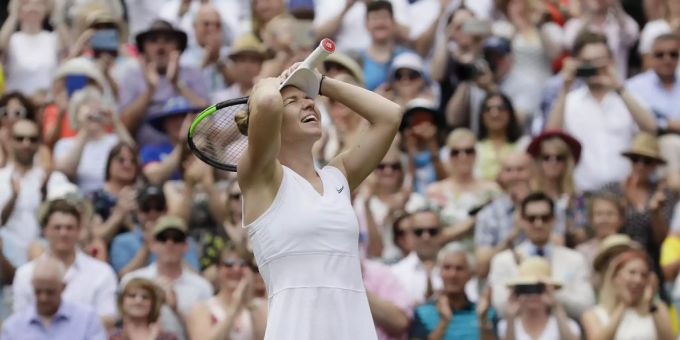 Die rumänische Tennisspielerin Simona Halep. women's tennis association wta