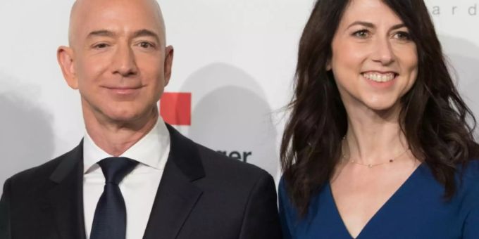 Jeff Bezos und MacKenzie Bezos vor ihrer Scheidung. amazon bezos jeff bezos