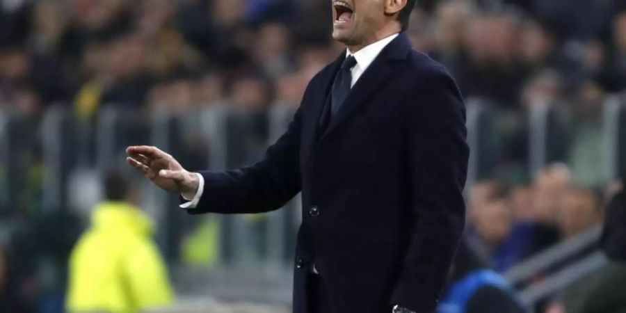 Der scheidende Juve-Trainer Massimiliano Allegri will ein Jahr pausieren. Foto: Antonio Calanni/AP
