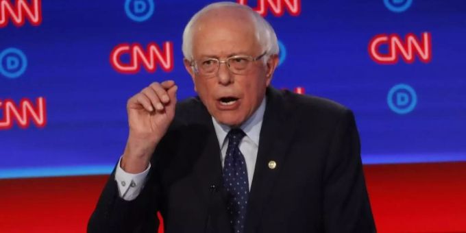 Gab sich kämpferisch: der linke Senator Bernie Sanders. Foto: Paul Sancya/AP Gab sich kämpferisch: der linke Senator Bernie Sanders. Foto: Paul Sancya/AP