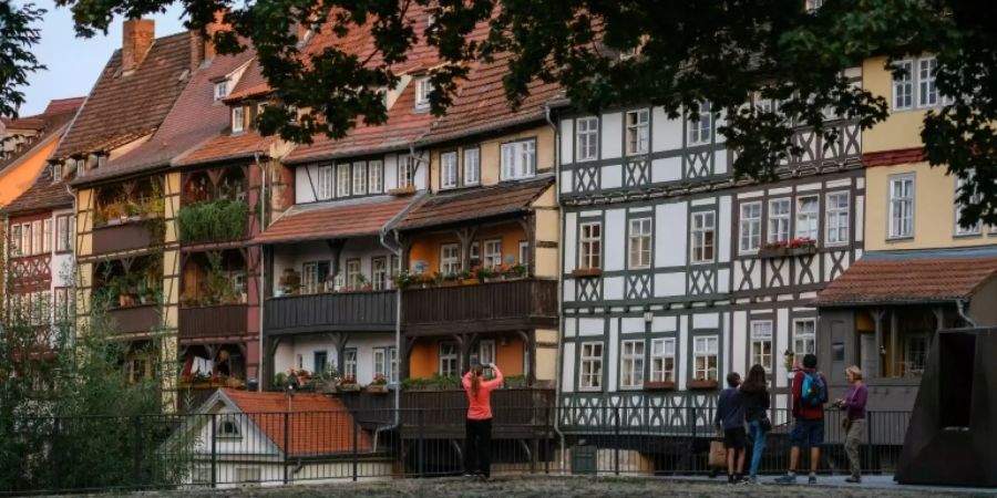 Krämerbrücke in Thüringens Hauptstadt Erfurt