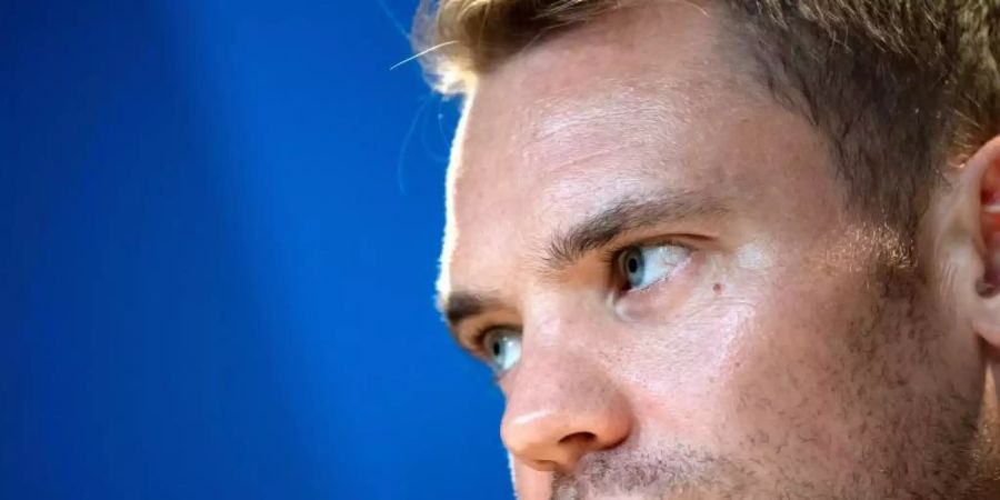 Schweigt lieber: Nationalkeeper Manuel Neuer. Foto: Sven Hoppe