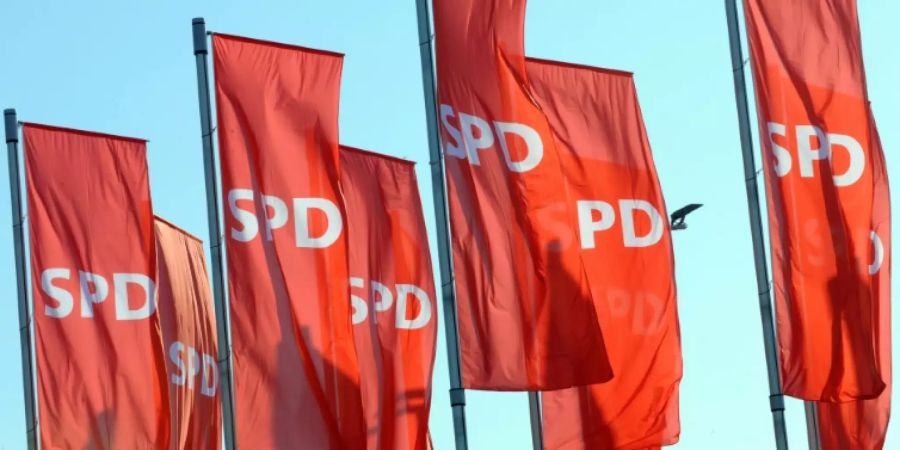 SPD-Fahnen