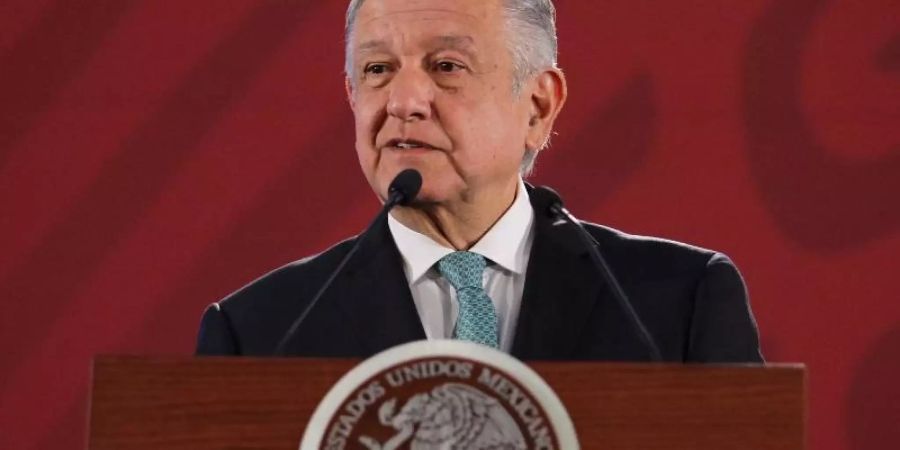 Mexikos Präsident Andrés Manuel López Obrador: «Wir werden weiter diese Politik der Nicht-Konfrontation verfolgen.» Foto: Guillermo Granados/NOTIMEX