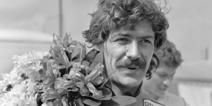 Stefan Dörflinger im April 1983 nach seinem GP-Sieg in Monza