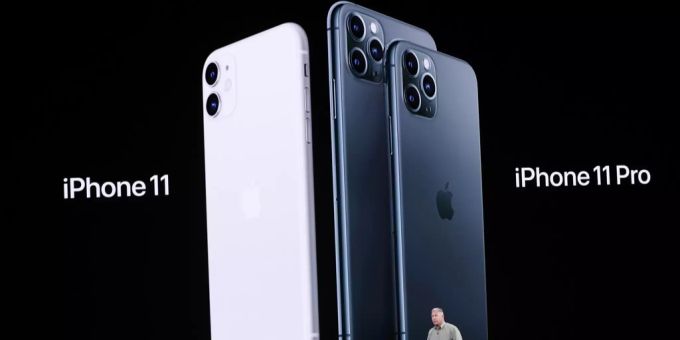Phil Schiller, Marketing-Vizepräsident von Apple, bei der Vorstellung des iPhone 11 und des iPhone 11 Pro. android smartphones