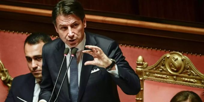 Italiens Regierungschef Conte Italiens Regierungschef Conte