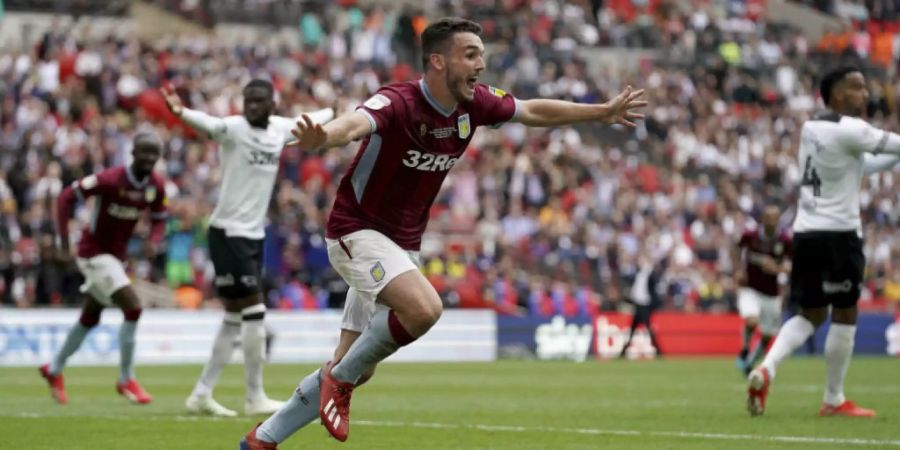 John McGinn erzielt den entscheidenden Treffer zum Aufstieg von Aston Villa