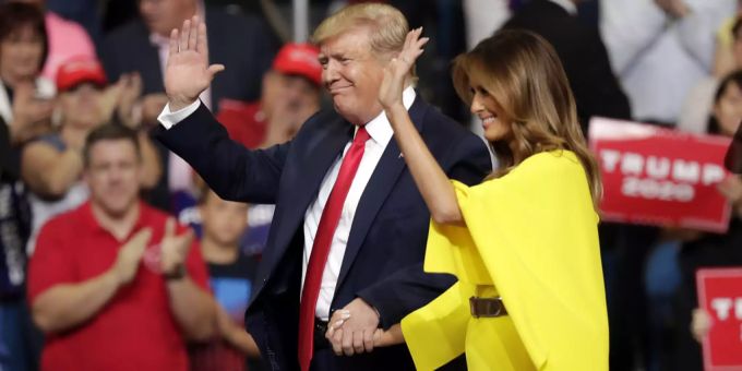 Natürlich war auch die First Lady von Donald Trump an der Veranstaltung in Florida mit dabei. Donald Trump Florida