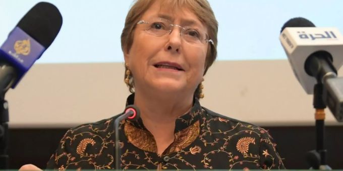 UN-Hochkommissarin für Menschenrechte, Michelle Bachelet, bei der Sitzung des US-Menschenrechtsrat Sudan