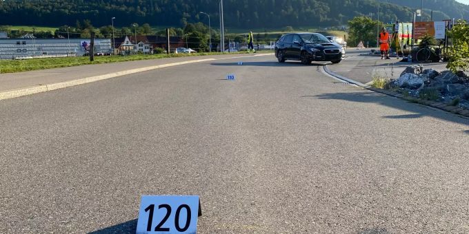 Unfallstelle in Neftenbach.