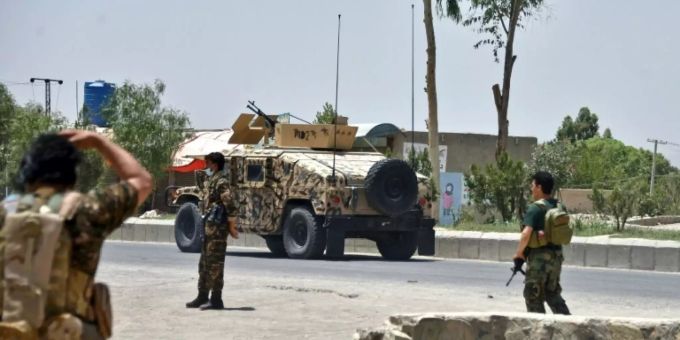 Afghanische Soldaten in Kandahar Afghanische Soldaten in Kandahar