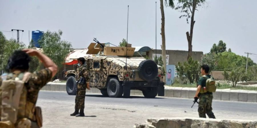 Afghanische Soldaten in Kandahar