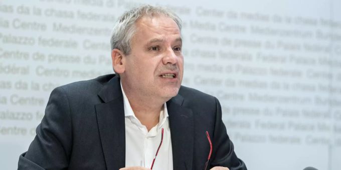 Patrick Mathys, Leiter Sektion Krisenbewältigung und internationale Zusammenarbeit beim BAG, spricht an einem Point de Presse zum Coronavirus, am Dienstag, 20. Juli 2021, in Bern. Mathys BAG Coronavirus