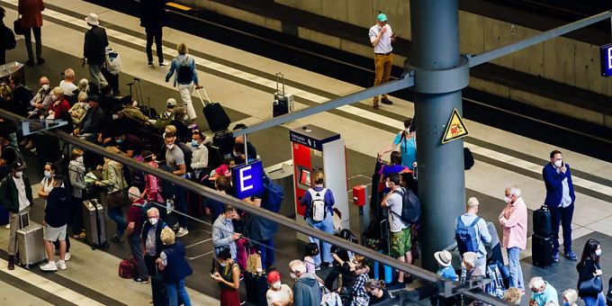 Der Streik wurde am Freitag fortgesetzt Deutsche Bahn