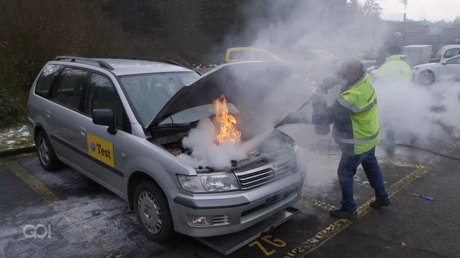 Feuer im Auto