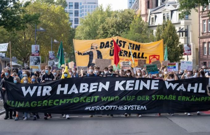 Überall in Deutschland wurden Klimastreiks abgehalten. Demo Deutschland